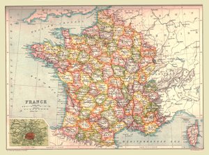 Carte de France, 1902 - Unbekannt