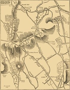 Carte de Hornsey et des environs en 1819, vers 1876 - Unbekannt