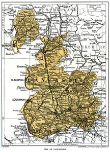 Carte du Lancashire, 1924-1926 - Unbekannt