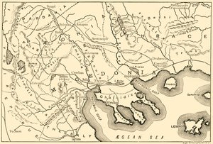 Carte de la Macédoine et des districts adjacents, 1890 - Unbekannt