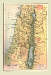 Carte de la Palestine, ancienne et moderne, 1902