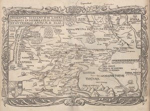 Carte de la Russie De : Rerum Moscoviticarum commentarii.., 1556 - Unbekannt