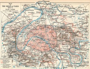 Carte du siège de Paris, 1870-71, 1907 - Unbekannt