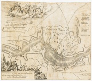 Carte de la bataille de Narva