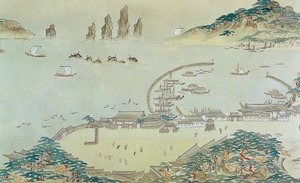 Carte du Choryang Waegwan et de ses environs à Busan pendant la période Joseon, XIXe siècle