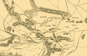 Carte des combats dans la vallée de Chardeh, 1901 - Unbekannt