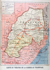 Carte du théâtre de la guerre au Transvaal - Unbekannt