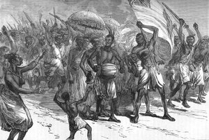 Marche des guerriers Ashantee, vers 1880 - Unbekannt
