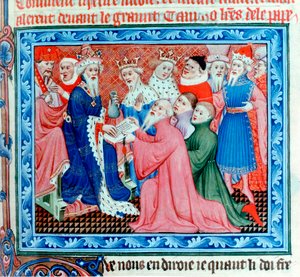 Marco Polo, voyageur et marchand vénitien rencontrant Kubilai Khan, 13e siècle - Unbekannt