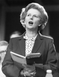 Margaret Thatcher, femme politique britannique, vers les années 1980