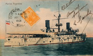 Marina Argentina. Cuirassé, Belgrano, vers 1908 - Unbekannt