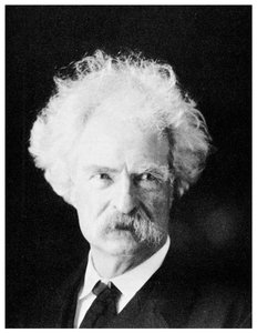 Mark Twain, romancier américain, dans ses dernières années, vers 1890 - Unbekannt