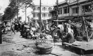 Marché, Cholon, Saigon, Vietnam, XXe siècle - Unbekannt
