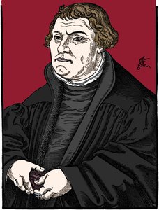 Martin Luther réformateur protestant allemand, 1546