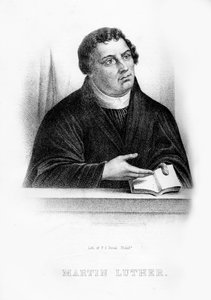 Martin Luther, théologien allemand, moine augustinien et réformateur ecclésiastique, 1854