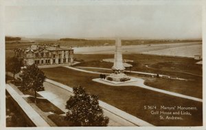 Monument des martyrs, Golf House et Links, St. Andrews, vers 1900 - Unbekannt