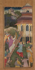 Marie monte les escaliers du temple, du Mirat al-quds Miroir de la sainteté..., 1602-1604 - Unbekannt
