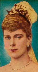 Mary de Teck à son mariage avec le duc d
