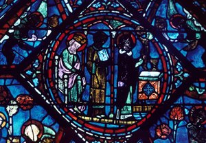Messe de Saint Gilles, vitrail, Cathédrale de Chartres, France, 1194-1260 - Unbekannt