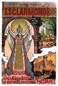 Massenet - Esclarmonde - Affiche, 1890 - Unbekannt