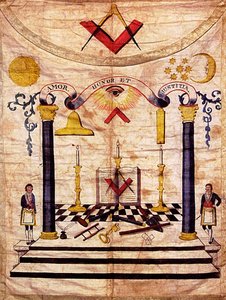 Tablier de maître maçon, 18e siècle - Unbekannt