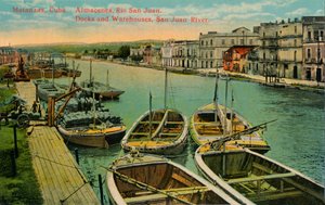 Matanzas, Cuba. Almacenes, Rio San Juan. Quais et entrepôts, rivière San Juan, vers 1910 - Unbekannt