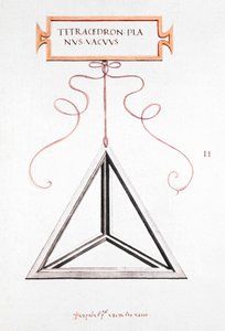 Dessins mathématiques du tétraèdre de Da Vinci - Unbekannt