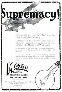 Publicité pour les lampes électriques Mazda Half-Watt Type, 1919 - Unbekannt
