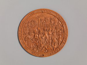 Médaillon avec la trahison de Jésus, début du 16ème siècle