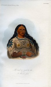 Mi-neek-ee-sank-te-ka, La Vison, une fille Mandan, 1848 - Unbekannt