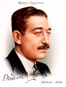 Michael Arlen 1895-1956, écrivain et romancier britannique d