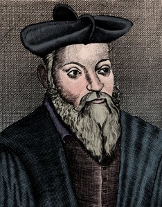 Michel Nostradamus 1503-1566, médecin et astrologue français, 17ème siècle