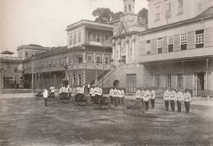Police militaire : Une section de mitrailleuses, 1914