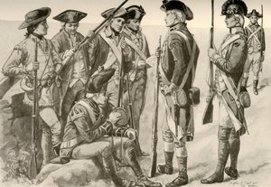 Uniformes militaires en Amérique, vers 1770, 1937 - Unbekannt
