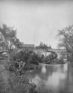 Pont de Mill Creek, chemin de fer de Pennsylvanie, vers 1897