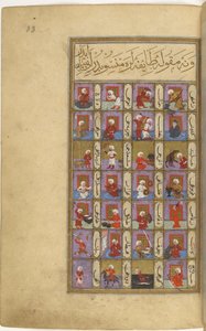 Miniature de Matâli al-saâdet par Seyyid Mohammed ibn Emir Hasan, partie gauche