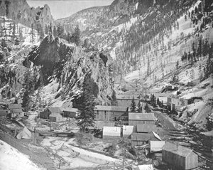 Camp minier, Nevada, États-Unis, vers 1900 - Unbekannt