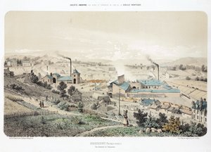 Exploitation minière, minerais métalliques fonderie de zinc, Moresnet neutre - Unbekannt