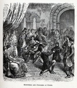 Ménestrels et jongleurs à la cour, 1882 - Unbekannt
