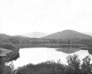 Mirror Lake, Adirondacks, État de New York, USA, vers 1900 - Unbekannt