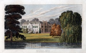 Mitcham Grove, Surrey, la résidence de Henry Hoare, c1827