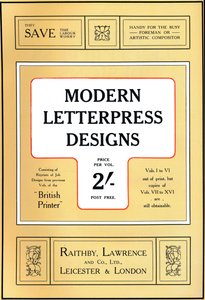 Conceptions modernes de la typographie - Design primé, 1909 - Unbekannt