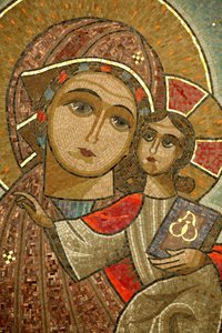 Monastère copte de la Sainte Vierge et de Saint Jean Kame, Vierge à l