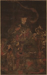 Monju et ses assistants, 1200s