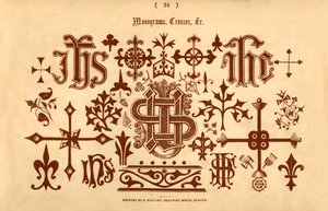 Monogrammes, croix, etc., 1862 - Unbekannt