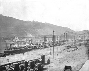 Quai Monongahela, Pittsburgh, Pennsylvanie, USA, c1900 - Unbekannt