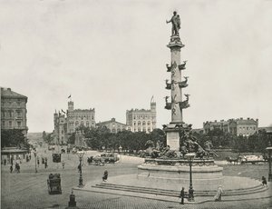 Monument à Wilhelm von Tegetthoff sur le Praterstern, Vienne, Autriche, 1895 - Unbekannt
