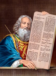 Moïse avec les Dix Commandements, milieu du 19e siècle