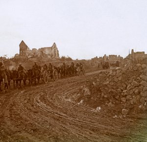 Soldats montés, Somme, nord de la France, vers 1914-1918 - Unbekannt