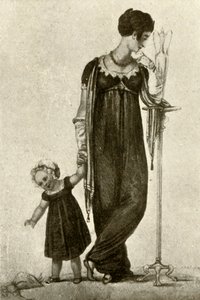 Robe de deuil de la mère et de l